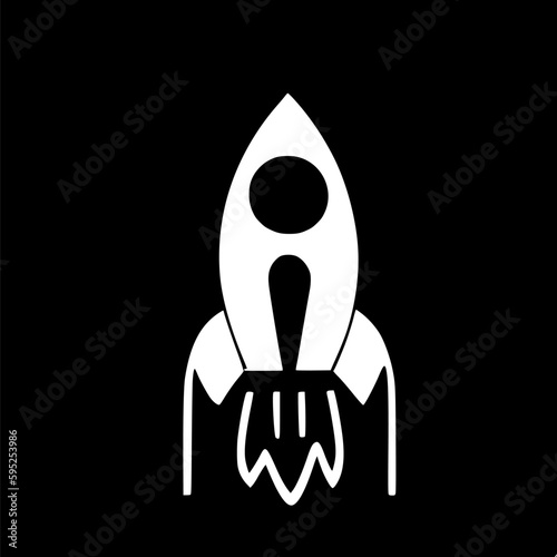 rocket icon vector symbol design illustration