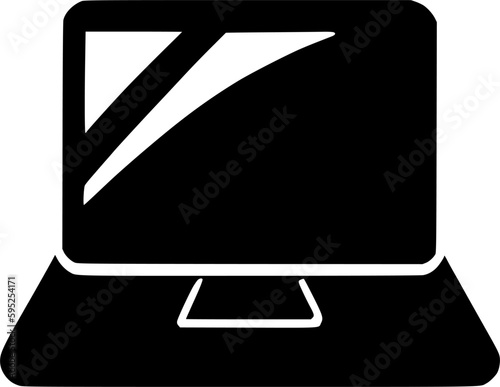 Laptop icon vector symbol design illustration