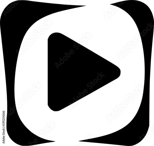 play icon vector symbol design illustration