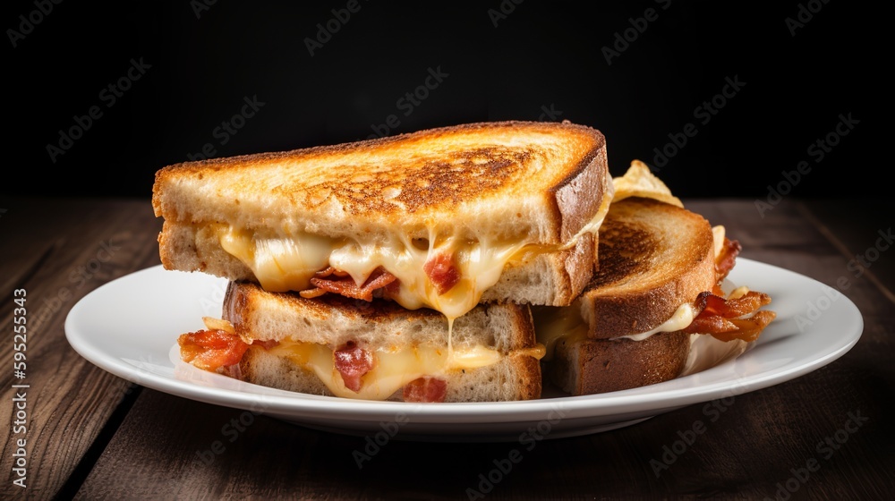 Gourmet Grilled Cheese with Bacon and Tomato Gourmet Grilled Cheese with Bacon and Tomato