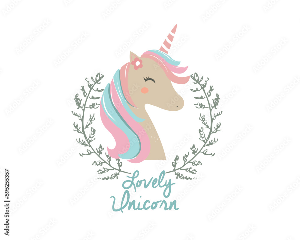 Obraz premium unicorn horse magic ositive quote 