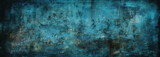 abstract blue and black painting with a grungy texture. Generative Ai