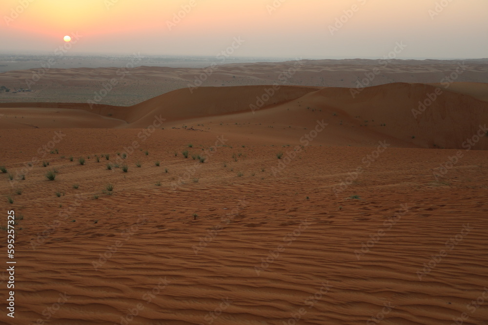 Beautiful sandy desert in Oman