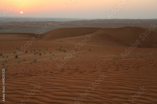 Beautiful sandy desert in Oman