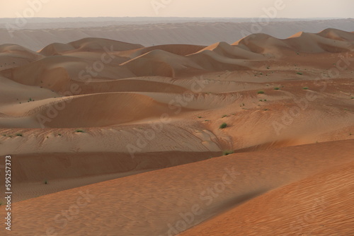 Beautiful sandy desert in Oman