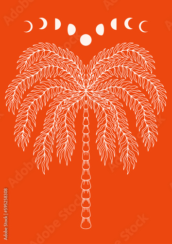 modern crazy poster celestial spzce 80s 70s galaxy flower love peace y2k lines forms boho groovy