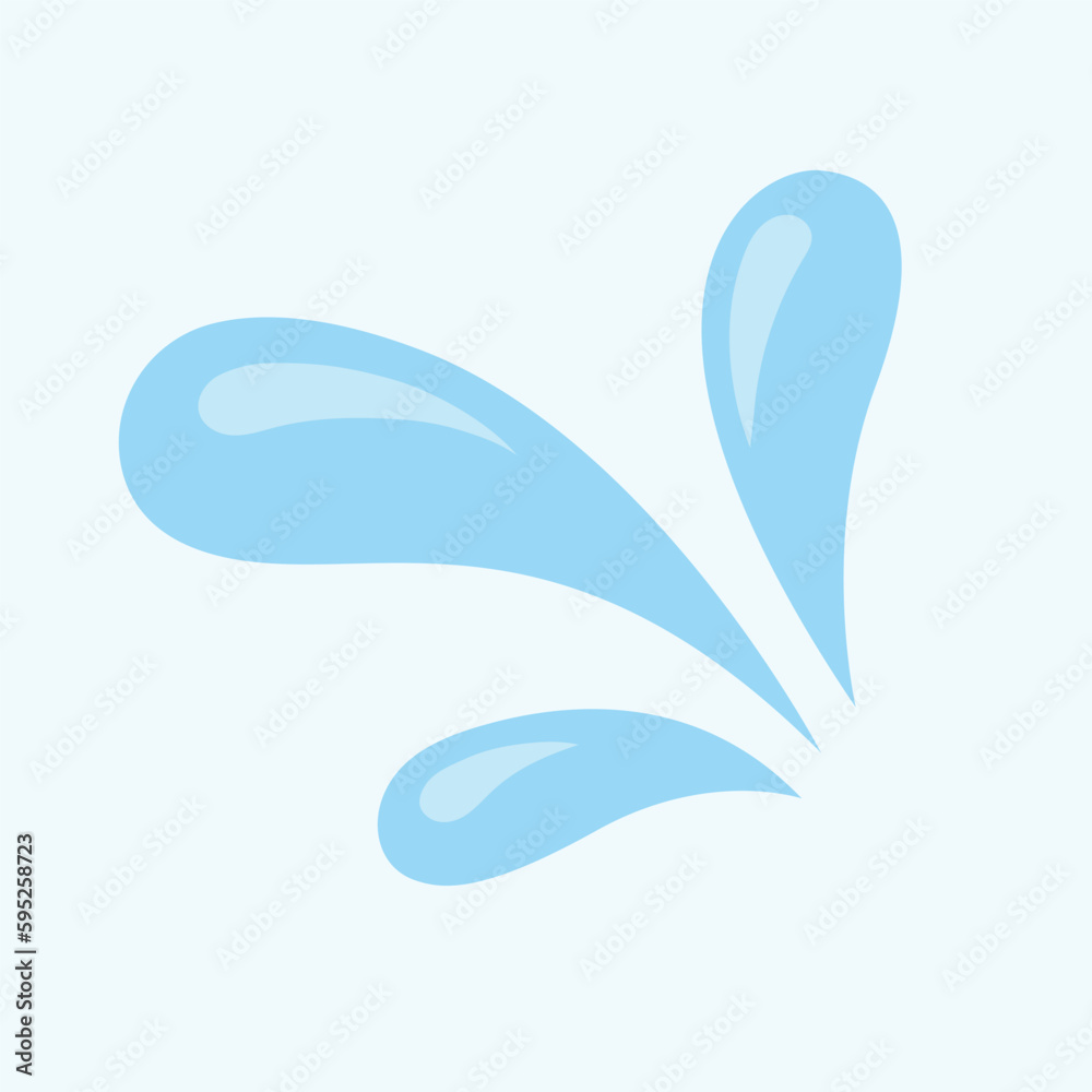 Blue water splash, element and illustration Blue water splash, element and illustration