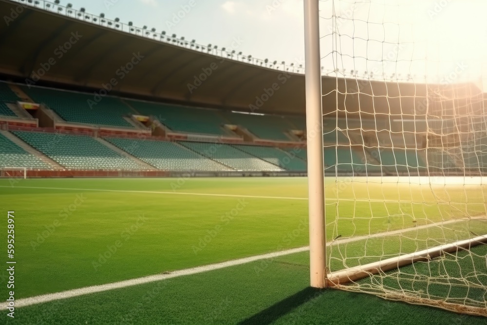 Fototapeta premium soccer field , ai generative