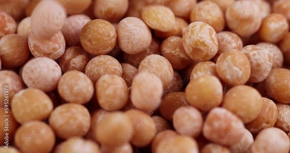 pour dry hard yellow peas for cooking porridge, dry yellow peas scattered before cooking pour dry hard yellow peas for cooking porridge, dry yellow peas scattered before cooking