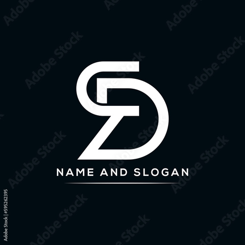 RD Letter Logo concept. RD Monogram logo. RD Initial Letters Logo Design. Minimalist logo design template.