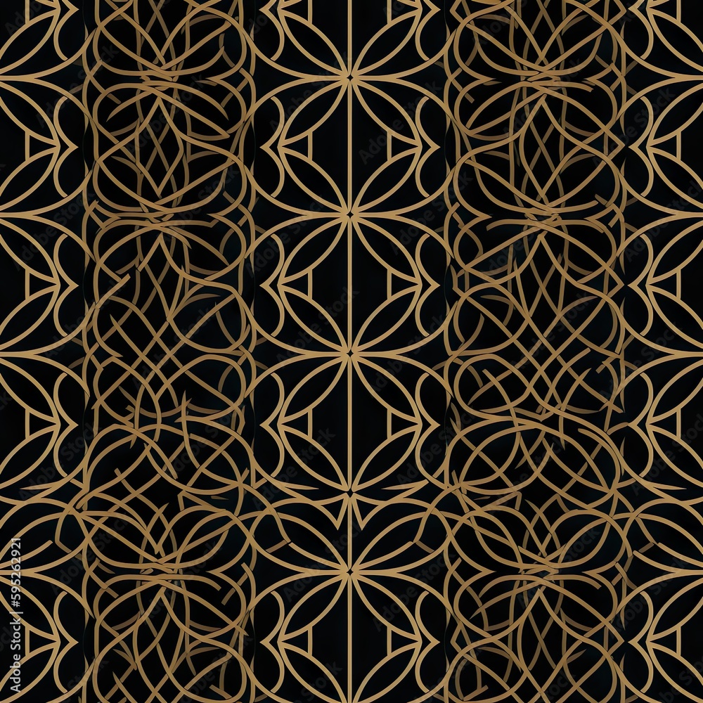 Vector seamless pattern. Modern stylish abstract texture. Repeating geometric shapes from striped elements - Generative AI, Generative, KI Vector seamless pattern. Modern stylish abstract texture. Repeating geometric shapes from striped elements - Generative AI, Generative, KI