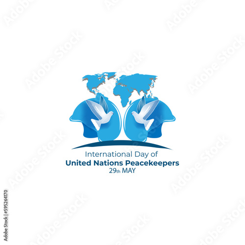Vector illustration of International Day of United Nations Peacekeepers May 29