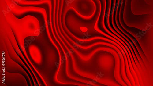 Creative background liquid wave gradient 8k in trendy agressive colors combination. Abstract vivid red and black dynamic backdrop . Stylish fluid bright scarlett wallpaper photo