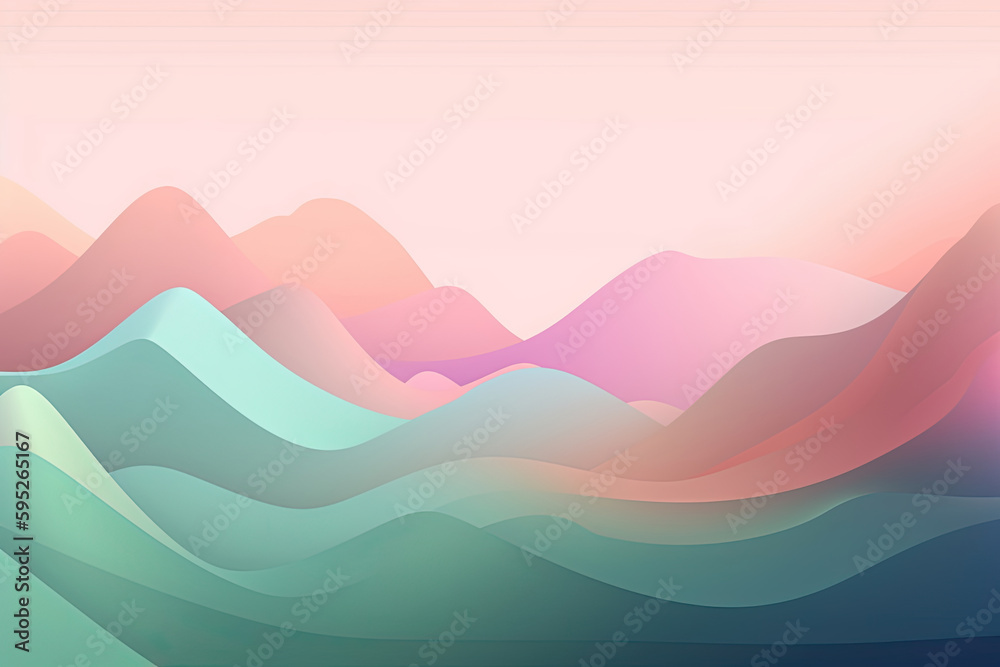 Abstract pastel background created by Generative AI