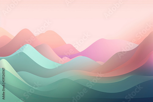Abstract pastel background created by Generative AI