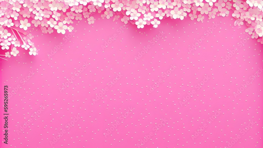 Background with Floral Border