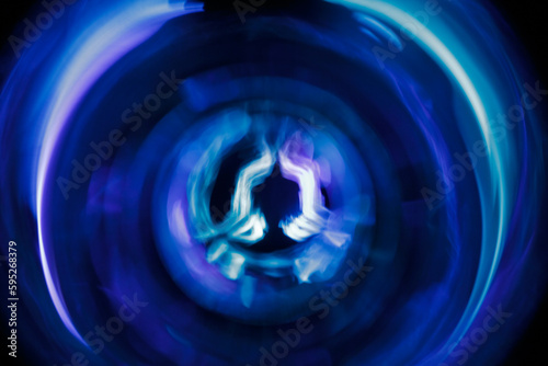 Yoga meditation in lotus pose with aura spiritual