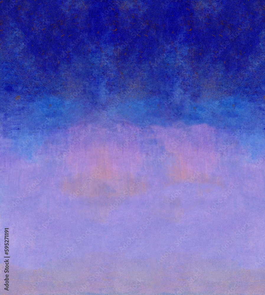 夜明けの星空をイメージした紫と青の美しいグラデーション背景素材