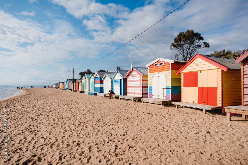 Brighton Bathing Boxes Melbourne Victoria