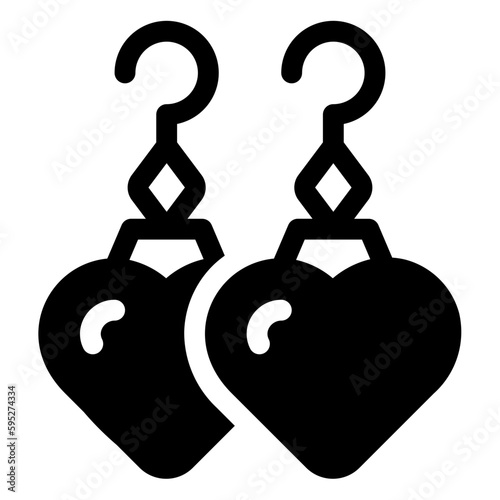 Earrings Glyph Icon