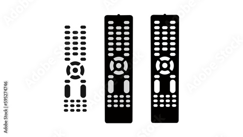 tv remote silhouette