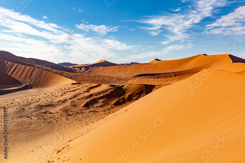 Sand dunes  Namib Desert  Namibia