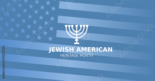 Jewish American Heritage Month. Poster, card, banner and background