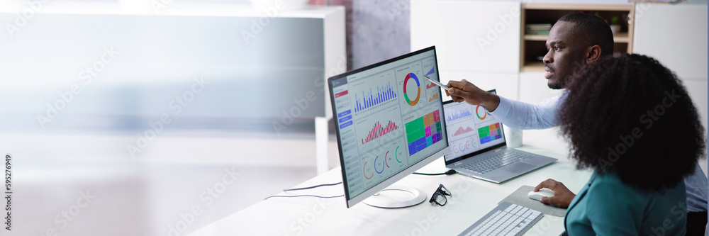 African American Data Analyst Stock Photo | Adobe Stock