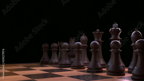 chess pieces on a chessboard