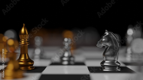 chess pieces on a chessboard