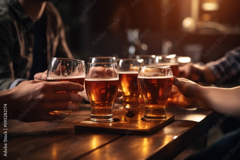 person holding glass of beer