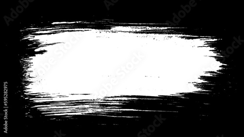 Scribble hand drawn in chalk on black background. Monochrome stain element. Digitally generated image. Vector illustration, Eps 10.