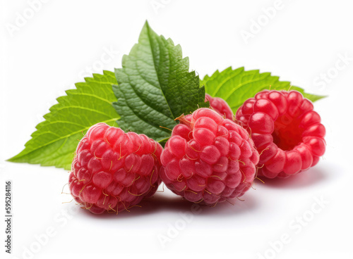 Raspberries close up