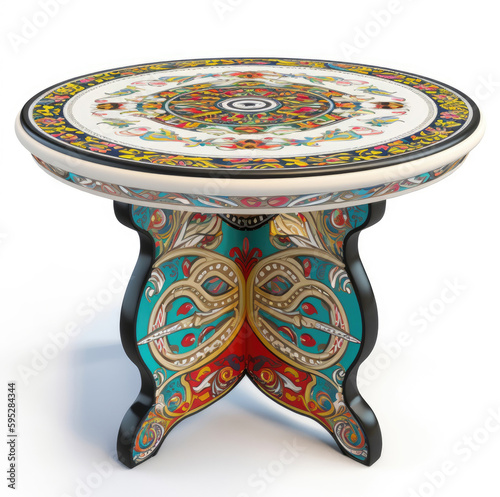 Round Kazakh table