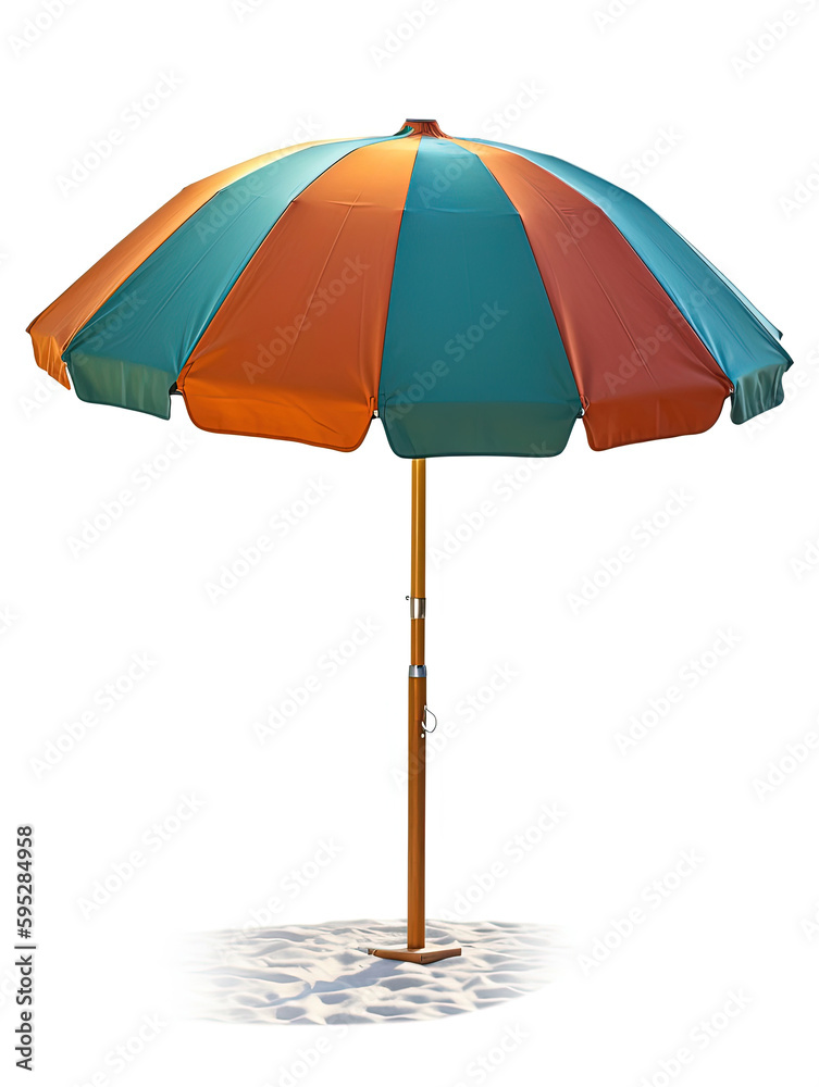 Striped beach umbrella Striped beach umbrella