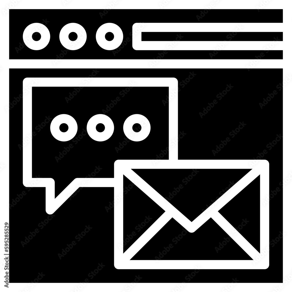 mail line icon,linear,outline,graphic,illustration