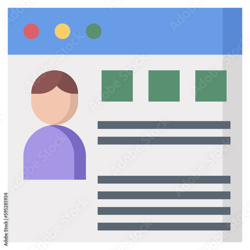 account line icon,linear,outline,graphic,illustration