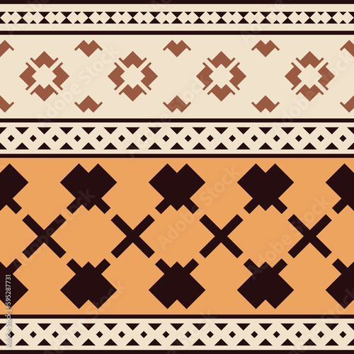 Seamless geometric pattern, ethnic background, design