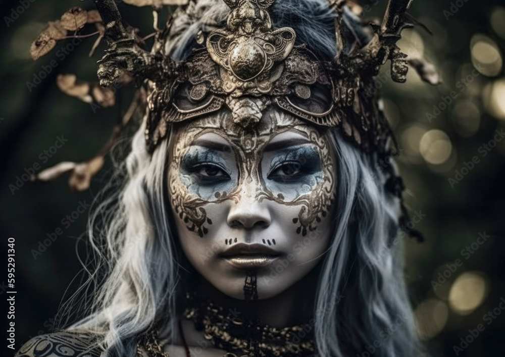 Mythical chinese goddess, a legend from the ancient China. Generative AI illustrations Mythical chinese goddess, a legend from the ancient China. Generative AI illustrations