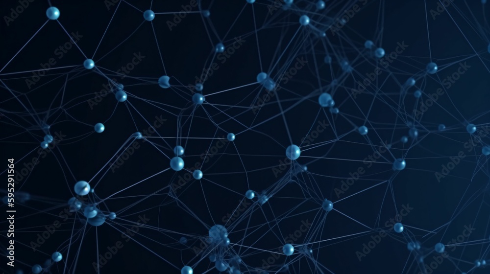 réseau et connexions entre les personnes, illustration graphique sur l'interconnaissance, ia générative