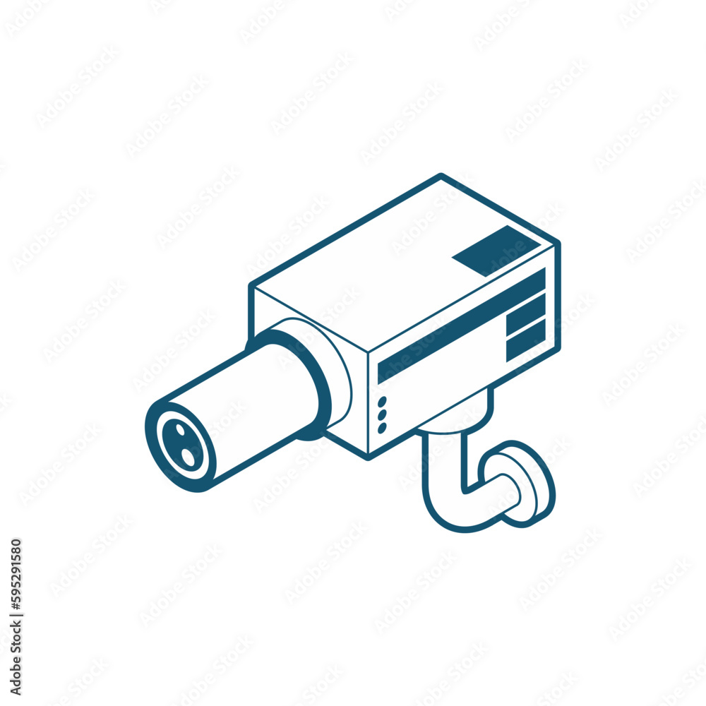Videcam isolated. Security camera. Vector illustration Videcam isolated. Security camera. Vector illustration