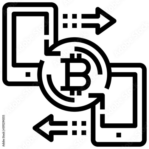 bitcoin line icon,linear,outline,graphic,illustration