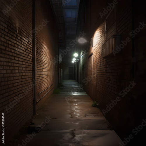 Lost in a dark narrow alley