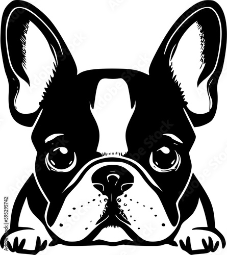 French Bulldog - High Quality Vector Logo - Vector illustration ideal for T-shirt graphic