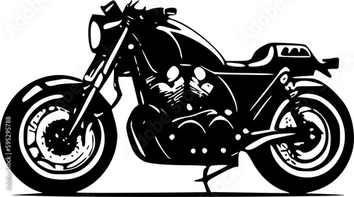 Motorcycle - High Quality Vector Logo - Vector illustration ideal for T-shirt graphic
