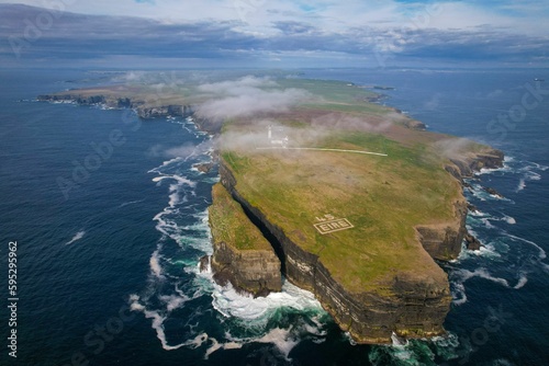 Loop Head peninsula aerial view