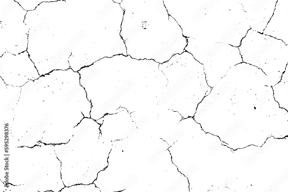 Grunge Texture Vector Black And White Old Weathered Paint Cracked Cracks Surface Background