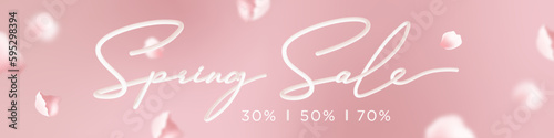 Spring Sale pink background