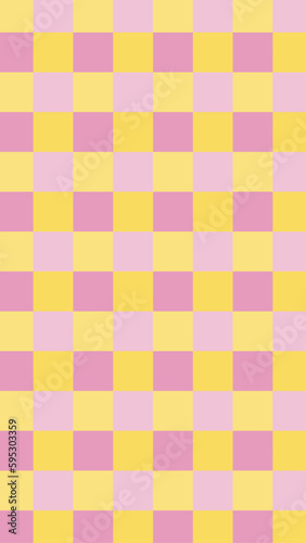 Pattern / motivo geométrico en amarillo y rosa. 