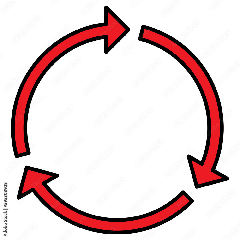 rotation arrows. roundabout traffic sign rotation arrows. roundabout traffic sign